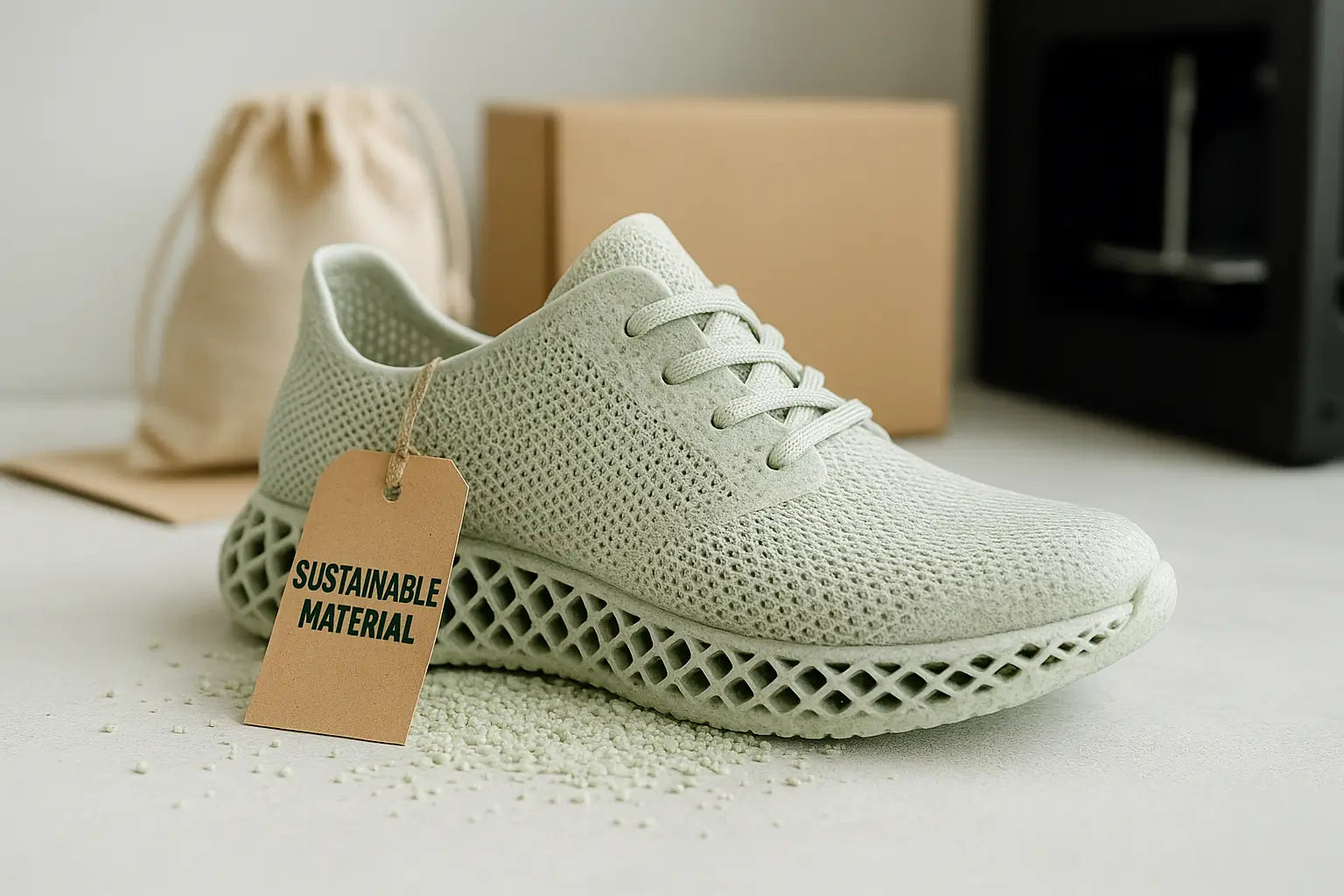 sustainability problems with the eco-friendly advantages of 3D printed footwear